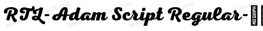 RTL-Adam Script Regular字体转换